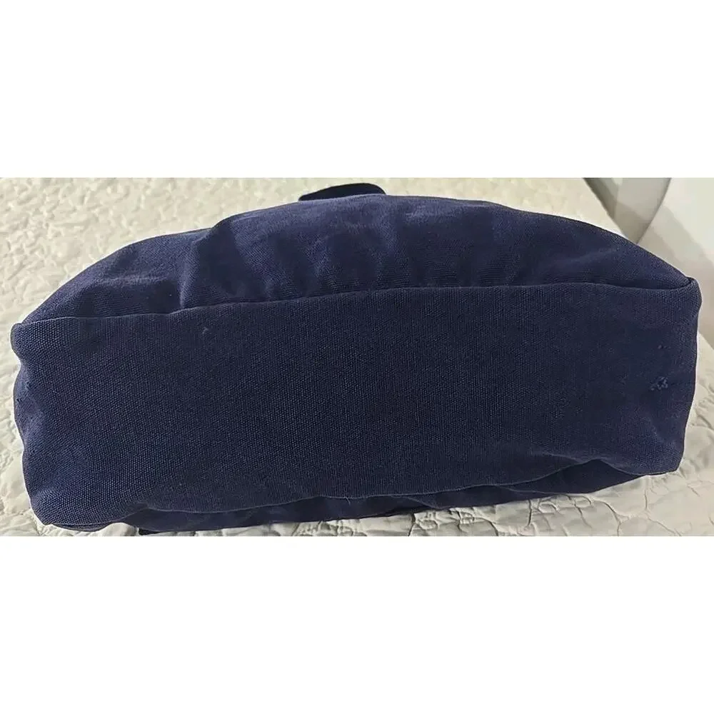 American Eagle Outfitters Navy Canvas Tote Bag Jeweled Eagle Studded Y2K